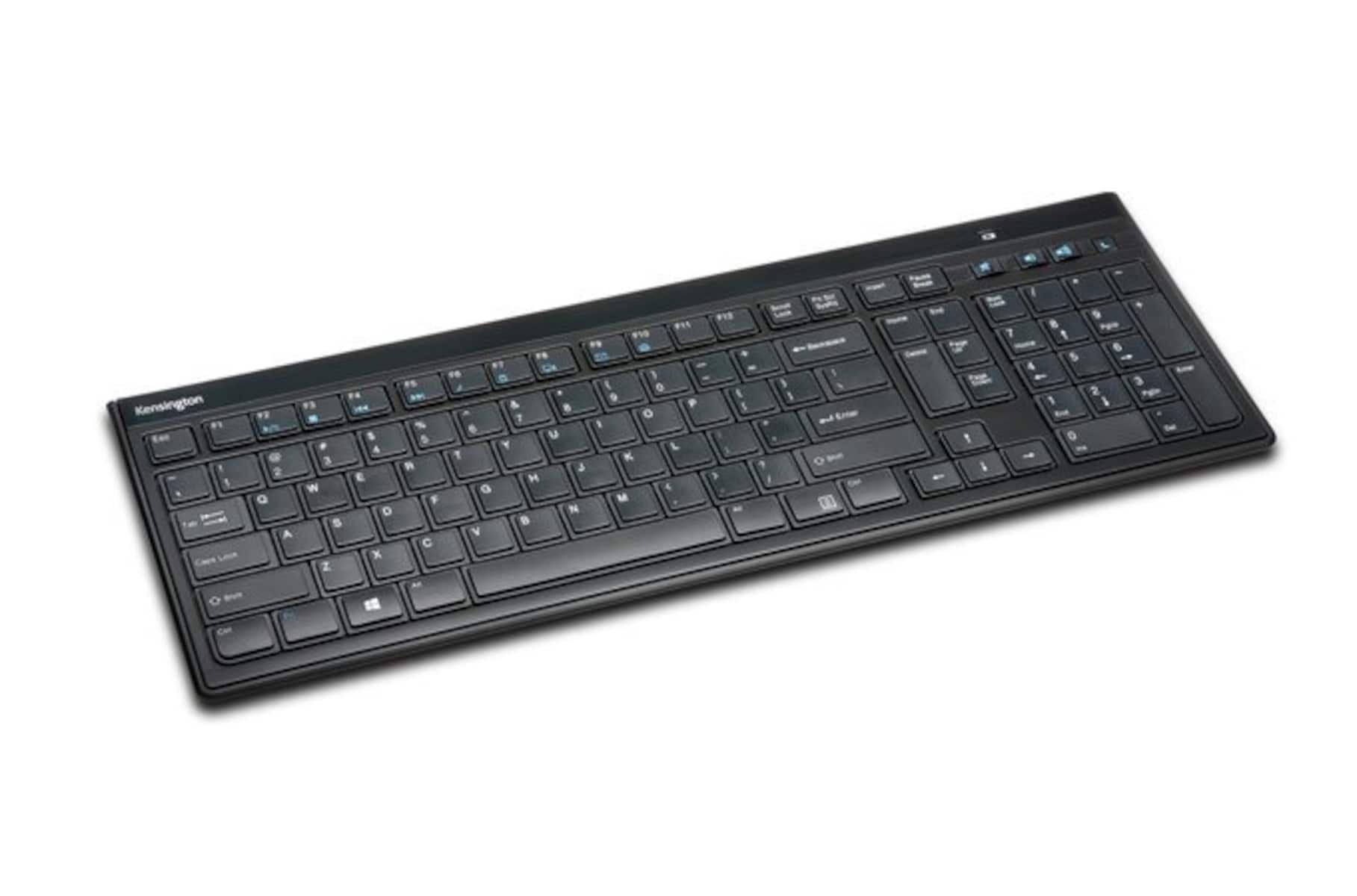 Kensington Advance Fit™ Slim Wireless Tastatur, Deutsches QWERTZ-Layout, USB-Nano-Empfänger Kensington Advance Fit™ Slim Wireless Tastatur, Deutsches QWERTZ-Layout, USB-Nano-Empfänger