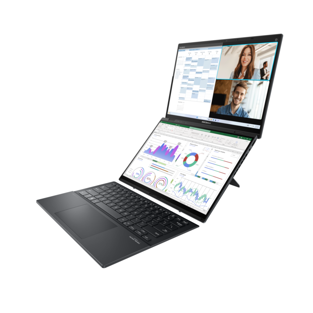 ASUS Zenbook Duo OLED UX8406MA-PZ073W - 14" WQXGA+ OLED, Ultra 7-155H, 16GB RAM, 1TB SSD, Intel Arc, Windows 11