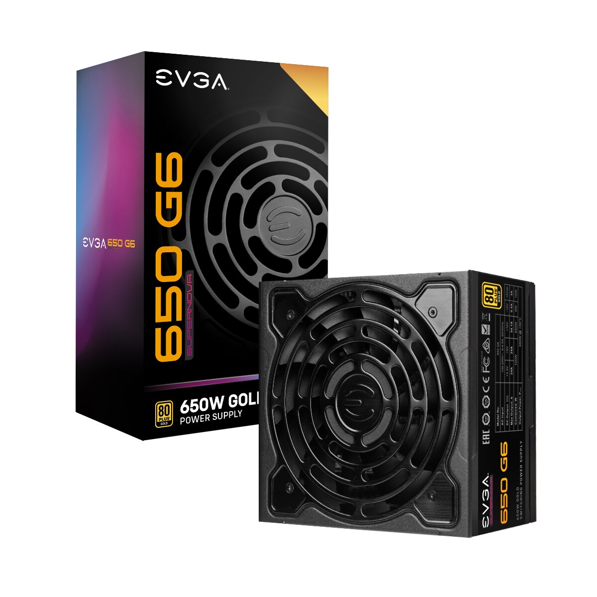 EVGA SuperNOVA 650 G6 | 650W PC-Netzteil EVGA SuperNOVA 650 G6 | 650W PC-Netzteil