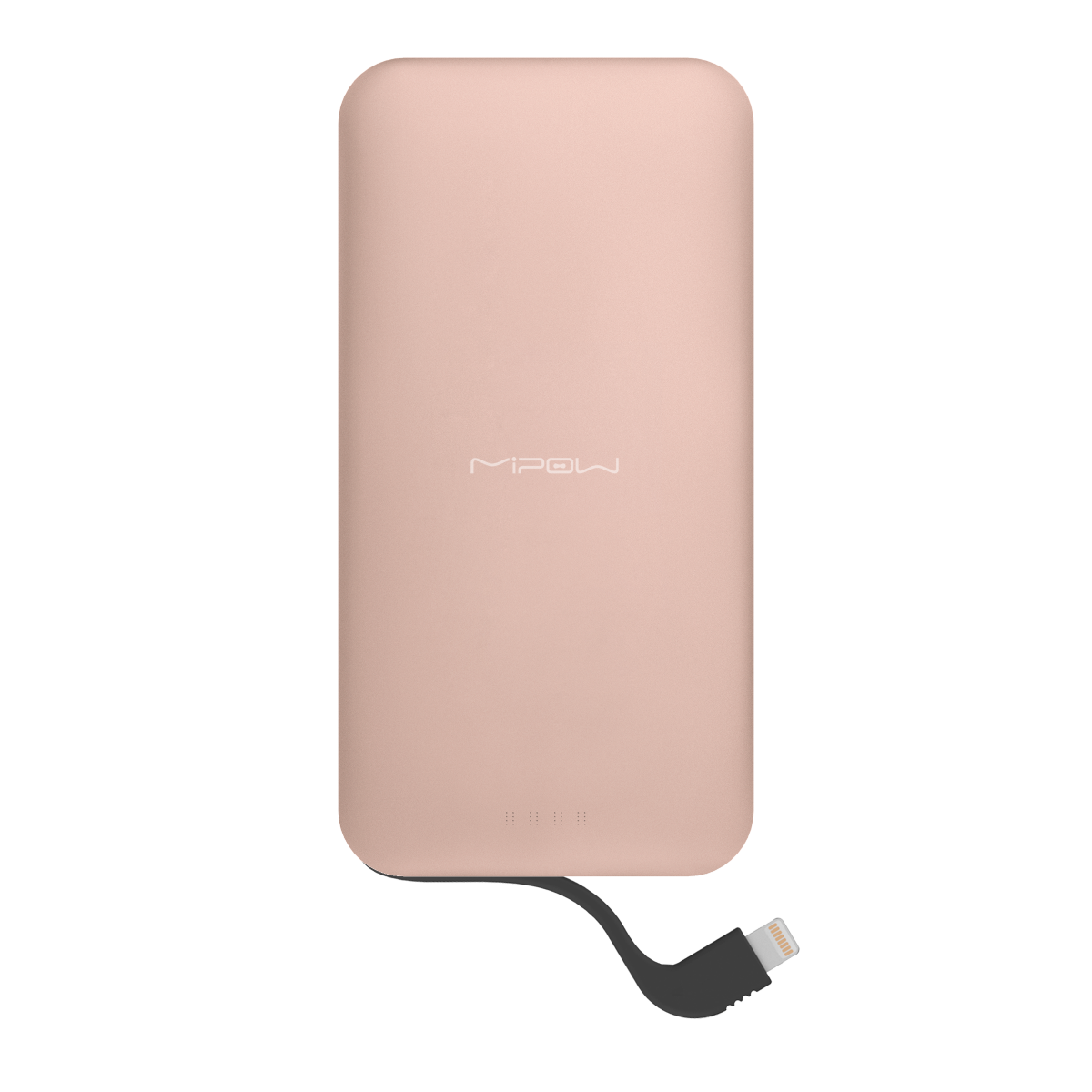 MiPow Power Cube 5000 Slim Powerbank, rosegold, USB- und Lightning-Anschluss MiPow Power Cube 5000 Slim Powerbank, rosegold, USB- und Lightning-Anschluss