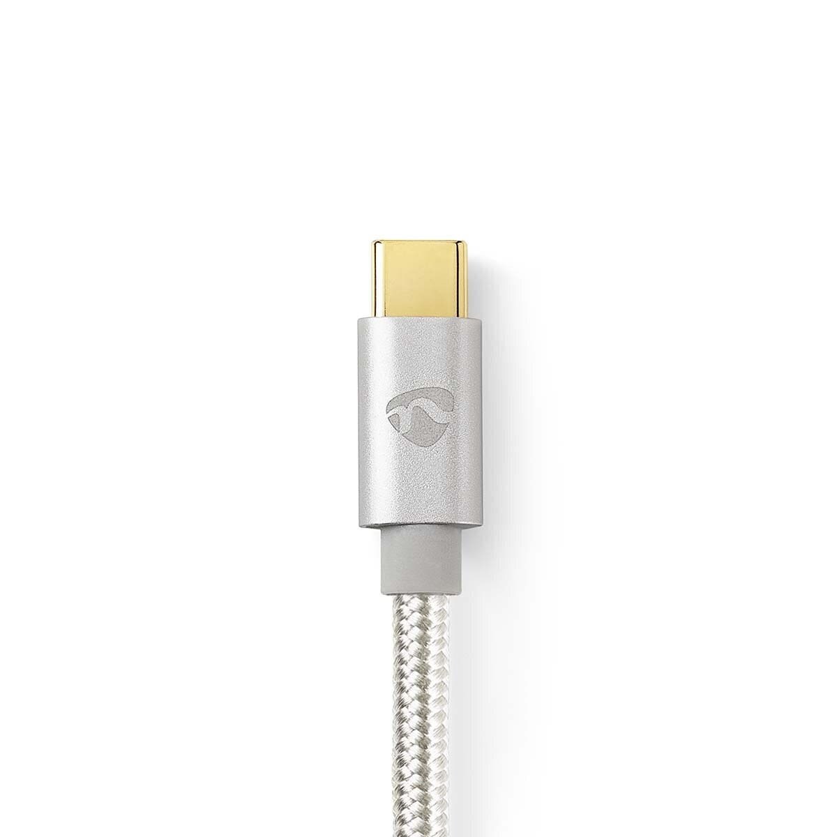 Cable USB Nedis | USB 3.2 Gen 1 | USB-A macho | USB-C™ macho | 5 Gbps | Dorado | 1,00 m | redondo | trenzado / nylon | aluminio | embalaje wi