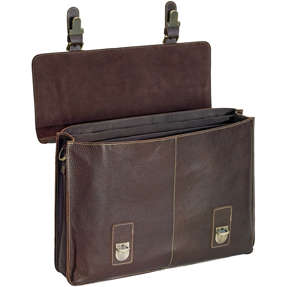 Pedea Leder Umhängetasche "San Marcos" 15,6", braun Pedea Leder Umhängetasche "San Marcos" 15,6", braun