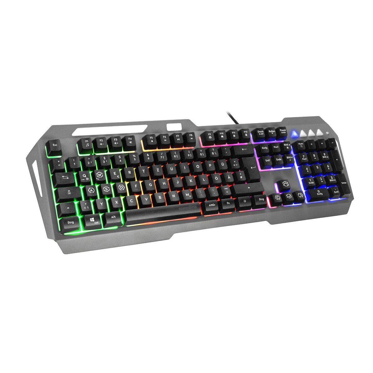 Speedlink LUNERA Metal Rainbow Gaming Keyboard, 5 Modi, schwarz Speedlink LUNERA Metal Rainbow Gaming Keyboard, 5 Modi, schwarz