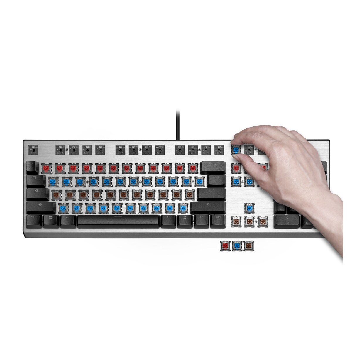 Cooler Master Keyboard CK352, Schwarz, Red Switch, LED Lightbars Cooler Master Keyboard CK352, Schwarz, Red Switch, LED Lightbars