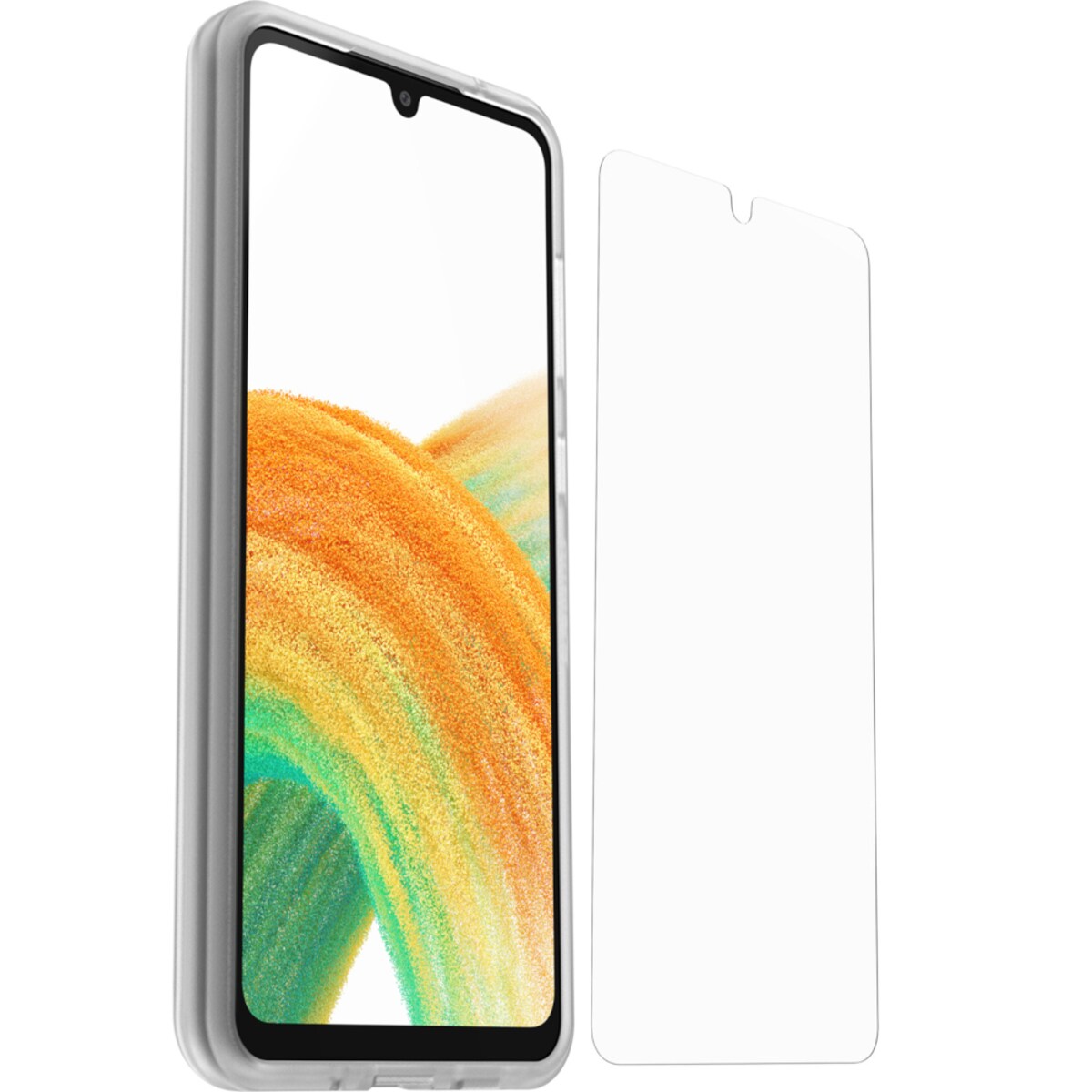 Otterbox React Handyhülle und Trusted Glass Displayschutz für Samsung Galaxy A33 5G, Ultraschlankes Design, Kratzfestes Glas für klare Sicht Otterbox React Handyhülle und Trusted Glass Displayschutz für Samsung Galaxy A33 5G, Ultraschlankes Design, Kratzfestes Glas für klare Sicht