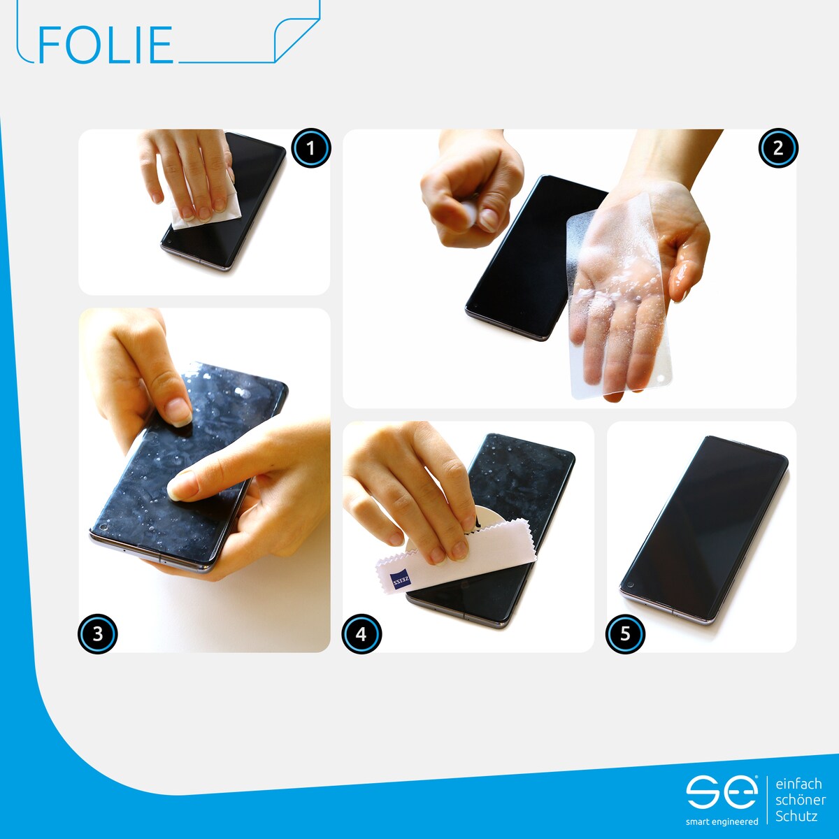 smart engineered Set für Samsung Galaxy A32 5G, bestehend aus 1x Schutzhülle Soft Cover und 2x Schutzfolien (Klar) smart engineered Set für Samsung Galaxy A32 5G, bestehend aus 1x Schutzhülle Soft Cover und 2x Schutzfolien (Klar)