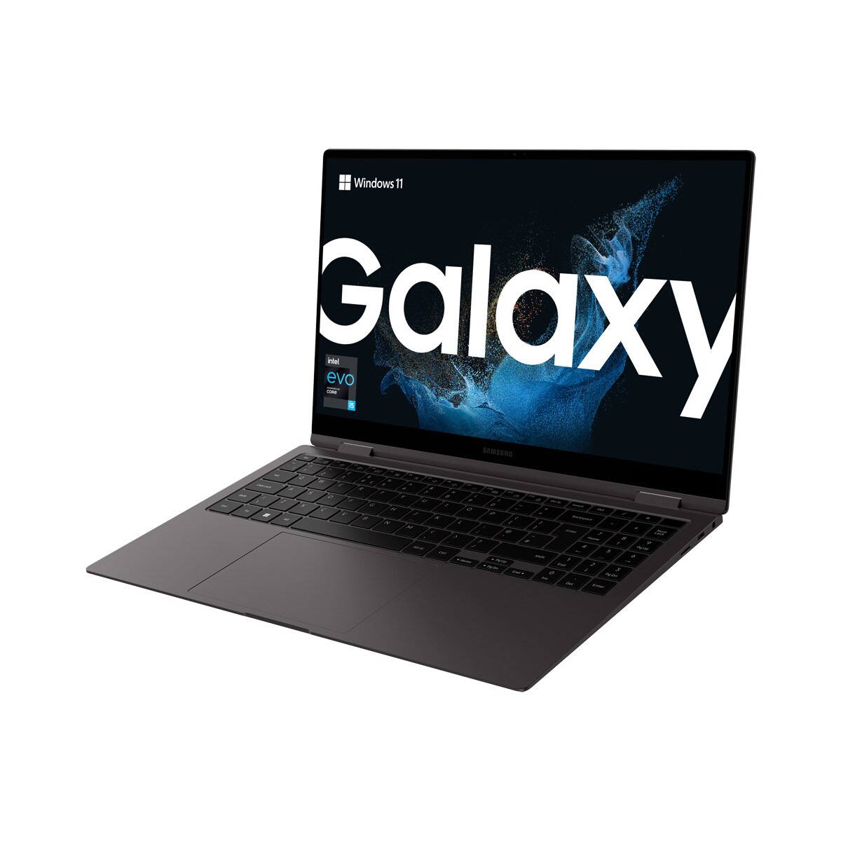 SAMSUNG Galaxy Book2 Pro 360 - 39,62cm 15,6Zoll i5-1240P 8GB 256GB SSD W11H Graphite SAMSUNG Galaxy Book2 Pro 360 - 39,62cm 15,6Zoll i5-1240P 8GB 256GB SSD W11H Graphite