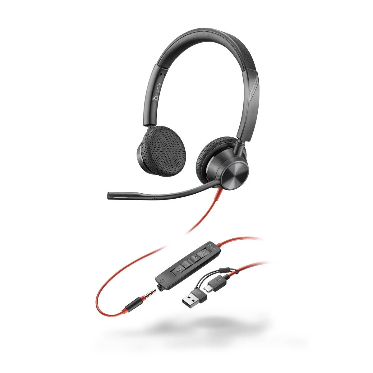 Poly Blackwire 3325 USB-C HS +3,5mmP +USB-C/A
