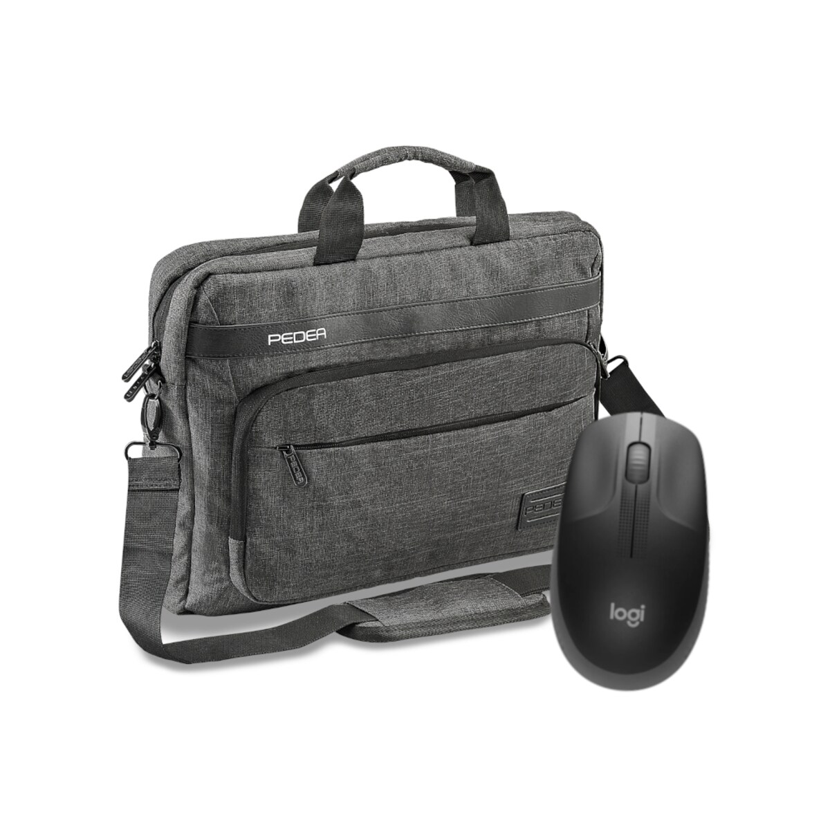 PEDEA Notebooktasche "URBAN-NICE", 15,6" + Logitech M190 Maus